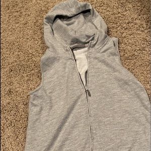 Zara basic sleeveless hoodie size large